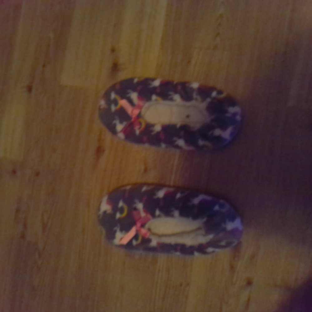Rainbow And unicorn slippers